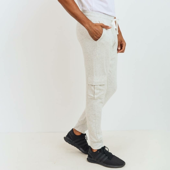 MEN - Cargo Brushed Sweatpants Hybrid - Picture 3 of 8